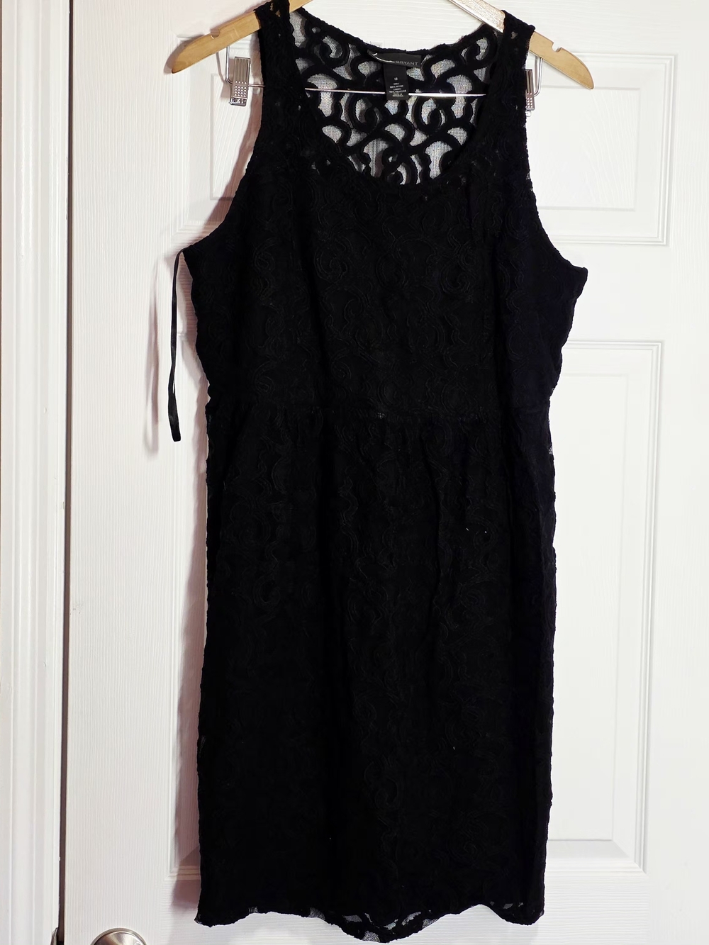 Lane Bryant Black Lace Sleeveless Dress 18